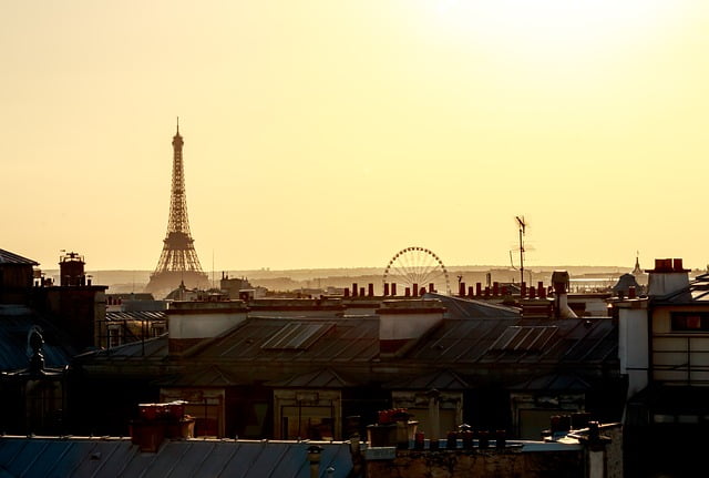 Paris rooftop views in France Image by Jean-Baptiste N. from Pixabay 