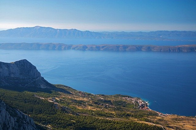 Croatia coastal views from a high vantage point Image by Pafka Zorg from Pixabay 