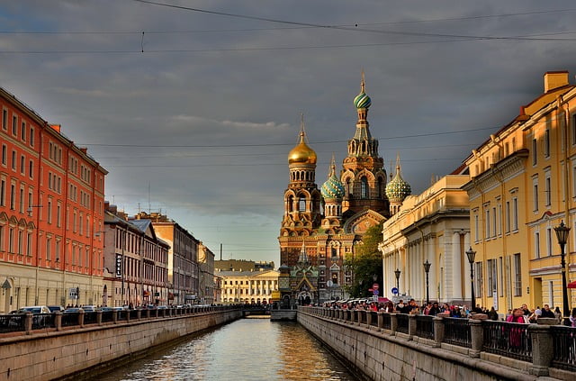 St Petersburg canal views in Russia Image by Georg Adler from Pixabay 