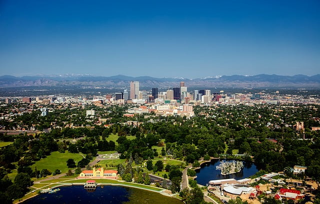 Views of Denver city from a high vantage point Image by David Mark from Pixabay 