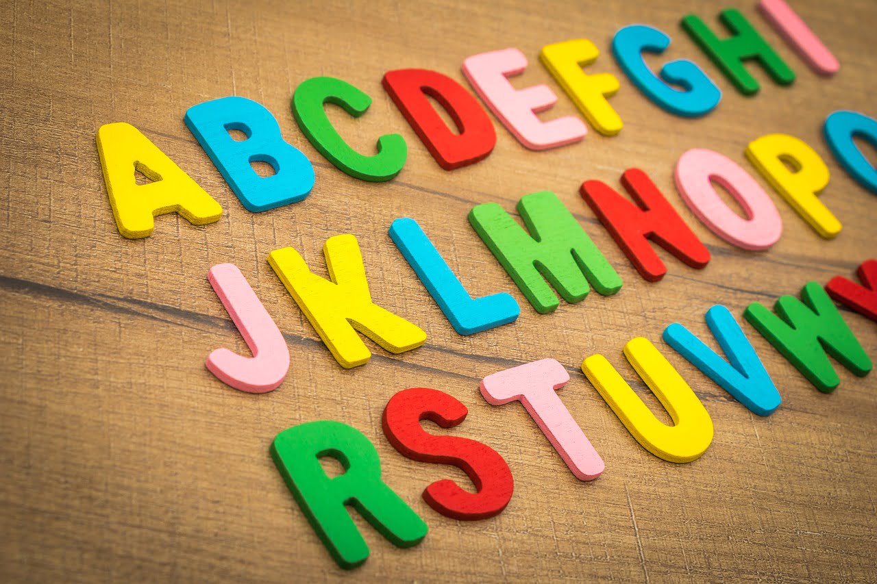 English alphabet by pixabay user ReadyElements