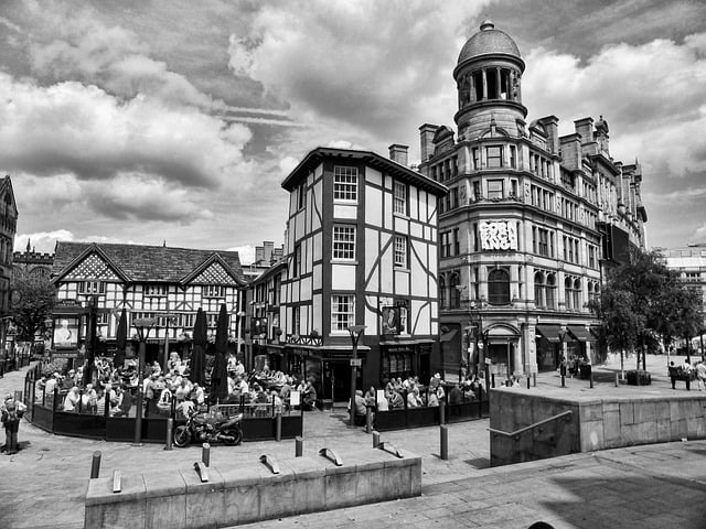 Manchester black and white photo