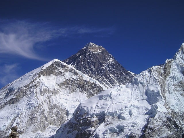 Nepal ice cap mountain views