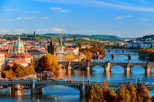 Prague bridge views