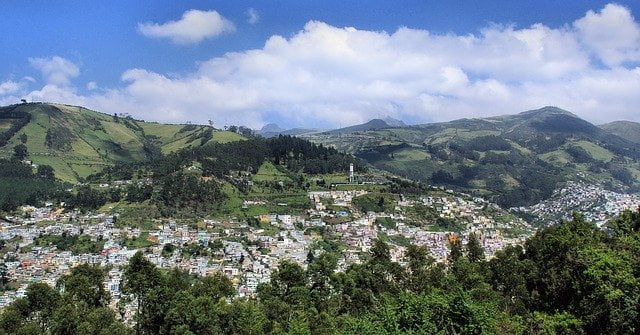 Scenic view of Quito, Ecuador